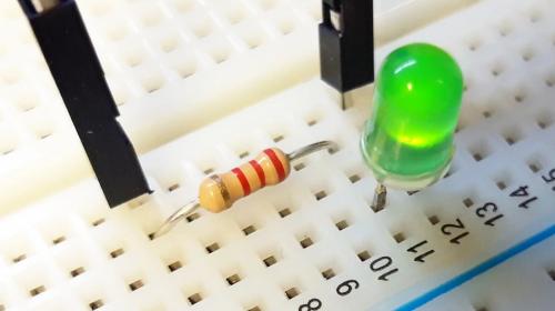 Why is there no current limiting resistor in LED?
