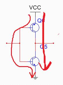 Why doesn't a push-pull gate type circuit use a top P and a bottom N?
